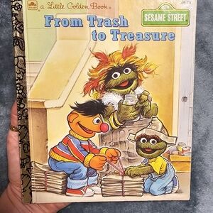 Vintage Sesame Street Little Golden Book - From Trash to Treasure